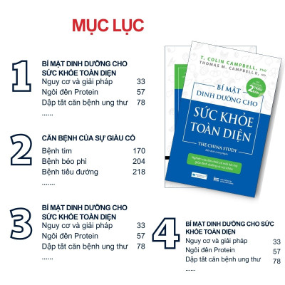 (Tái bản 2025) Sách dinh dưỡng: Bí mật dinh dưỡng cho sức khoẻ toàn diện  - The China Study