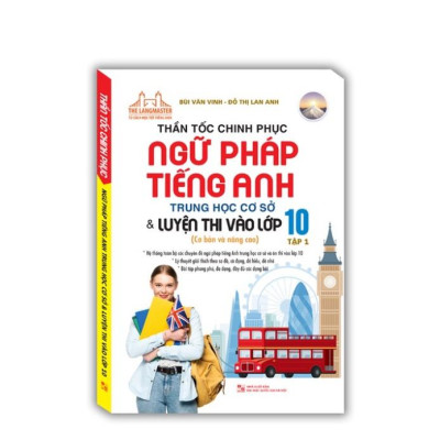 Sách - Combo 2 cuốn Thần tốc chinh phục ngữ pháp tiếng anh trung học cơ sở và luyện thi vào lớp 10 (cơ bản và nâng cao)