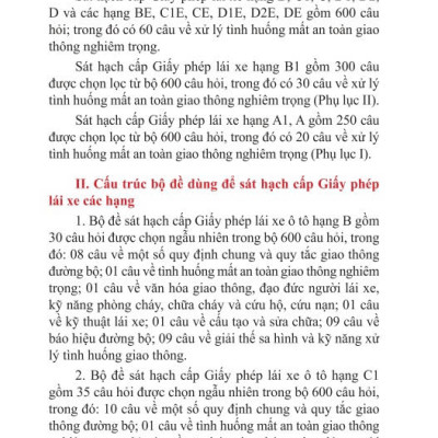 Sách - 600 câu hỏi dùng cho sát hạch, cấp giấy phép lái xe cơ giới đường bộ( Bản cập nhật mới nhất 2025 ) - ndbooks