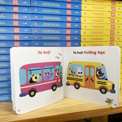 200 từ vựng mẹ cùng con học nói - Các phương tiện giao thông ngộ nghĩnh cho bé 0-3 tuổi- Đinh Tị Books