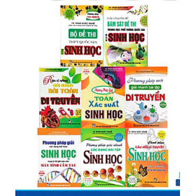 Sách Tham Khảo - Combo Sinh Học Của Tác Giả Phan Khắc Nghệ (Bộ 8 Cuốn)