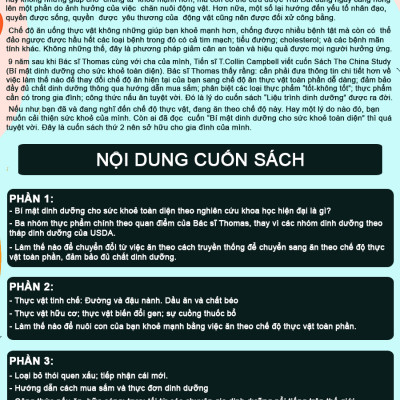 Combo 3 cuốn Bí mật dinh dưỡng (TB) + Toàn cảnh dinh dưỡng (TB) + Liệu trình dinh dưỡng