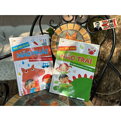 [In màu toàn bộ] Combo 2 cuốn PHÁT TRIỂN TƯ DUY - NÃO TRÁI - NÃO PHẢI - Bông hoa đỏ BANGSON - Bích Hường dịch - Vizibook - NXB Phụ Nữ Việt Nam.