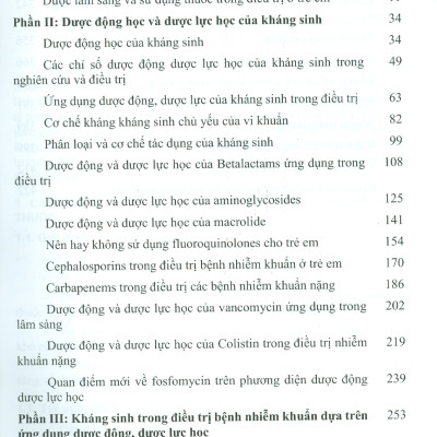 DƯỢC ĐỘNG DƯỢC LỰC HỌC VÀ SỬ DỤNG KHÁNG SINH HỢP LÝ Ở TRẺ EM (Bản in màu)