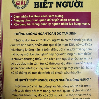 Sách - Đồ giải xem tướng biết người - Cẩm nang quản lý nguồn nhân lực