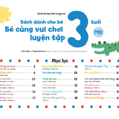 Sách - Dtpbooks - Sách dành cho bé 3 tuổi - Bé cùng vui chơi luyện tập - Sách vui chơi tương tác tăng niềm vui học tập