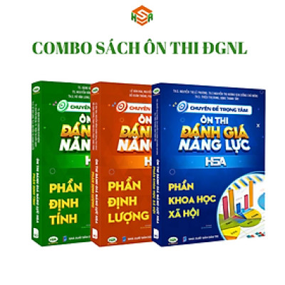 Combo Sách ôn thi đánh giá năng lực Hà Nội (Định tính + Định Lượng + Khoa Học Xã Hội) l HSA BOOK