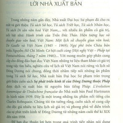 Sự phát triển kinh tế của Đông Dương thuộc Pháp (Bìa cứng) - Charles Robequain; Ninh Xuân Thao, Phạm Ngọc Hiệp, Trần Văn Kiên (dịch)