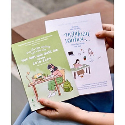 Combo sách bổ trợ kĩ năng viết văn cho học sinh THCS & THPT (Tuyển tập những bài văn HSGQG + Kĩ năng viết văn bản NLVH)