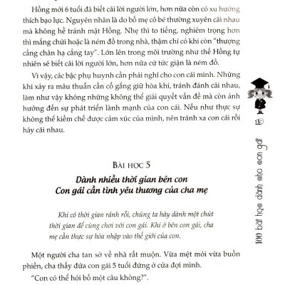 100 Bài Học Dành Cho Con Gái (Tái Bản)