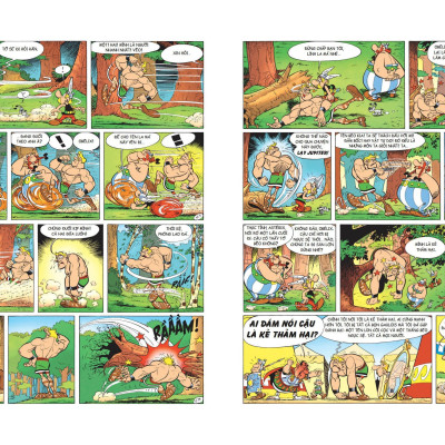 [Combo 3 Cuốn mới nhất 2024 – In màu toàn bộ] ASTERIX (Astérix - Chiếc Khiên Arverne; Astérix Và Cái Vạc và Astérix Ở Thế Vận Hội) –NXB Kim Đồng