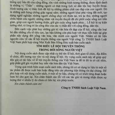 Sách Tìm Hiểu Lễ Hội Truyền Thống Trong Đời Sống Người Việt - V2354T