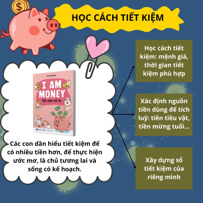Sách Giáo Dục Tài Chính Cho Trẻ, dạy con hiểu về tiền, cách trẻ tiết kiệm, chi tiêu hợp lý, làm chủ tiền bạc từ nhỏ, Cho Học Sinh 10 đến 15 tuổi - I AM MONEY - Trang Bị Bản Lĩnh Tài Chính Cho Thế Hệ Trẻ
