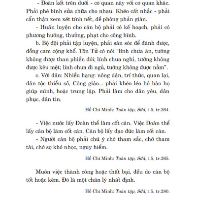 Hồ Chí Minh về cán bộ và công tác cán bộ