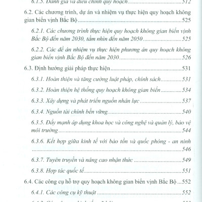 Định Hướng Quy Hoạch Không Gian Biển Vịnh Bắc Bộ (Bộ Sách Chuyên Khảo Biển Và Công Nghệ Biển) (Bìa Cứng) 