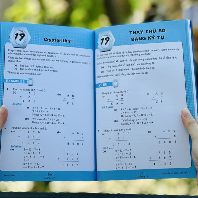 Sách Đánh Thức Tài Năng Toán Học 2 và 3 ( 8 - 10 tuổi ) - Sách Song Ngữ ( Việt – Anh) Giúp Trẻ Vừa Học Toán Vừa Ôn Luyện Tiếng Anh Theo Chương Trình Singapore, Sách Toán Lớp 2, Lớp 3, Lớp 4 - Á Châu Books, Bìa Cứng, In Màu