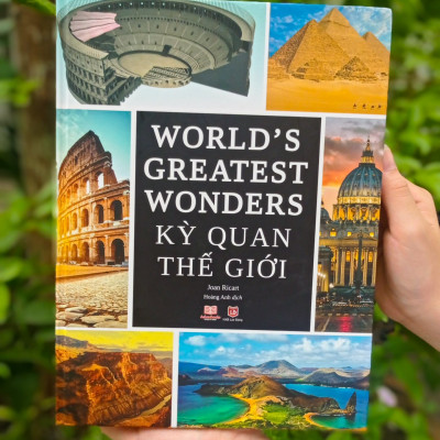 Combo 2 Cuốn Sách Bách Khoa Toàn Thư - Kỳ Quan Thế Giới, Bí Ẩn Của Lịch Sử- Tổng Hợp Kiến Thức Về Lịch Sử, Địa Lý, Du Lịch Khám Phá Thế Giới - Á Châu Books Bìa Cứng, In Màu