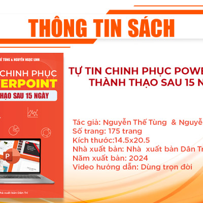 Sách PowerPoint Tin Học Văn Phòng Từ Cơ Bản Đến Nâng Cao Cho Người Đi Làm + Tặng Kèm Video Hướng Dẫn