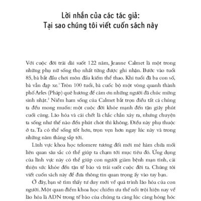 Hiệu Ứng Telomere - Giải Pháp Đột Phá Để Sống Trẻ, Khỏe Và Ngăn Ngừa Lão Hóa _TRE
