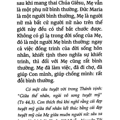 Kinh Kính Mừng - Một Suy Tư Mới Của Đức Giáo Hoàng Phanxicô