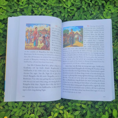 Sách - Cuộc Đời Đức Phật Thích Ca - Truyện tranh song ngữ - Vĩnh Nghiêm Books
