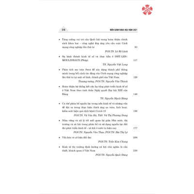 Niên giám khoa học năm 2021 (Bộ sách gồm 4 tập )