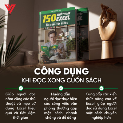 Combo 2 Sách Excel Và 150 Thủ Thuật Ứng Dụng Văn Phòng Từ Cơ Bản Đến Nâng Cao  - N1