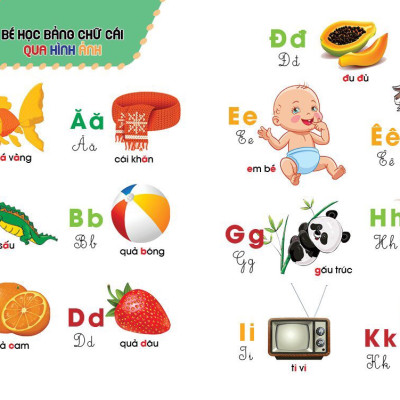 Bé học tiếng việt và Toán , ( Chuẩn bị cho bé vào lớp 1 )Bé làm quen với bảng chữ cái Tiếng Việt, Tập đánh vần và phát triển tư duy Toán Học 