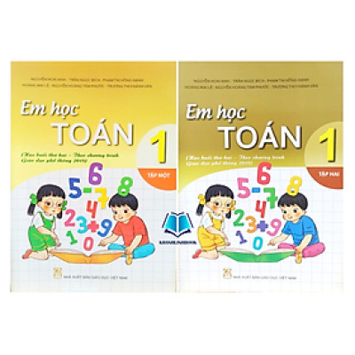 Sách - Combo Em Học Toán 1 - tập 1 + 2 (theo chương trình GDPT 2018)
