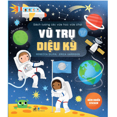 Combo 2 cuốn : Sách Tương Tác Vừa Học Vừa Chơi - Vũ Trụ Diệu Kỳ + Vũ Trụ Qua Lăng Kính Số