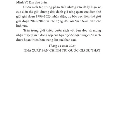 Cục diện thế giới đến năm 2045 - bản in 2025