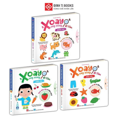 Sách - Xoay, Xoay, Xoay - Đi Tìm ... - Sách Tương Tác Cho Trẻ 0 - 6 Tuổi - Đinh Tị Books