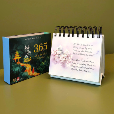 Kinh Pháp Cú - 365 ngày sống theo lời Phật dạy (bản cao cấp, in màu)