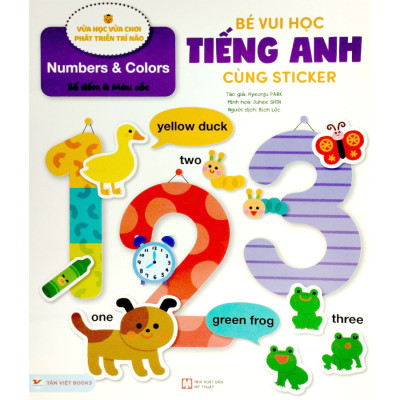 Combo: ( Trọn Bộ 5 Cuốn)  Bé vui học tiếng anh cùng Sticker: Số đếm và Màu sắc +  Trong vườn thú + Bảng chữ cái + Một ngày của tớ + Những từ vựng đầu tiên