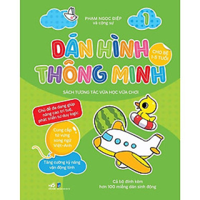 Dán hình thông minh cho bé 1-5 tuổi Sách tương tác vừa học vừa chơi ( Cuốn lẻ)