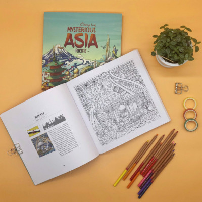 Mysterious Asia Pacific - Sách Tô màu