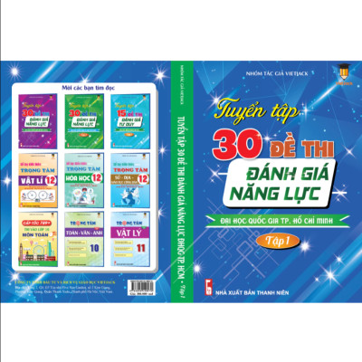 Combo - Sách Tuyển tập 30 đề thi đánh giá năng lực Đại học Quốc gia TP Hồ Chí Minh (2 cuốn) - 2025 cho 2k7 VietJack