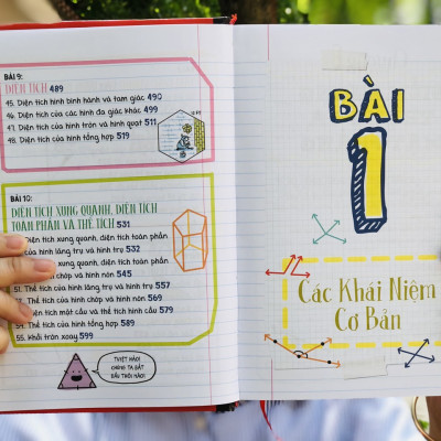 Sách Sổ Tay Đại Số và Sổ Tay Hình Học - Á Châu Books - Tổng Hợp Kiến Thức Toán Học THCS và THPT ( Từ lớp 8 đến lớp 12 )