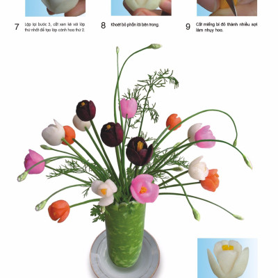 Nghệ Thuật Trang Trí Cắt Tỉa Rau Củ Và Trái Cây