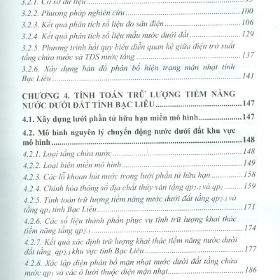 Đánh Giá Tiềm Năng Nước Dưới Đất Phục Vụ Quy Hoạch Khai Thác Hợp Lý Tài Nguyên Nước Tỉnh Bạc Liêu (Bộ Sách Chuyên Khảo Biển Và Công Nghệ Biển) (Bìa Cứng) 