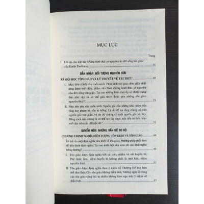 Những Hình Thái Sơ Nguyên Của Đời Sống Tôn Giáo - Les Formes Élémentaires de la Vie Religieuse