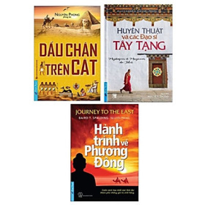 Combo 3 Cuốn sách: Dấu Chân Trên Cát (Tái Bản 2020) + Huyền Thuật Và Các Đạo Sĩ Tây Tạng + Hành Trình Về Phương Đông (Tái Bản 2021)