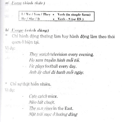 Cách Dùng Các Thì Tiếng Anh (Dành Cho Học Sinh, Sinh Viên Và Học Viên Các Trung Tâm Ngoại Ngữ) - HA