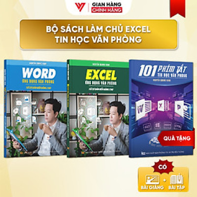 Combo 2 Sách Excel Và Word Ứng Dụng Văn Phòng Từ Cơ Bản Đến Nâng Cao  - N1