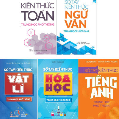 Sách: Combo 5 Cuốn Sổ Tay Kiến Thức Trung Học Phổ Thông