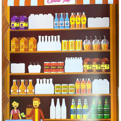 Bóc Dán Decal Thông Minh Sticker Đồ Hàng Bé Đi Hội Chợ Hàng Tiêu Dùng - HA