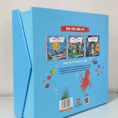 SÁCH TƯƠNG TÁC CHUYỂN ĐỘNG - THẾ GIỚI CỔ TÍCH (3 TẬP/HỘP) (Sách Vừa Học Vừa Chơi Giúp Gắn Kết Gia Đình: Kích thích trí thông minh; Rèn luyện vận động tinh)