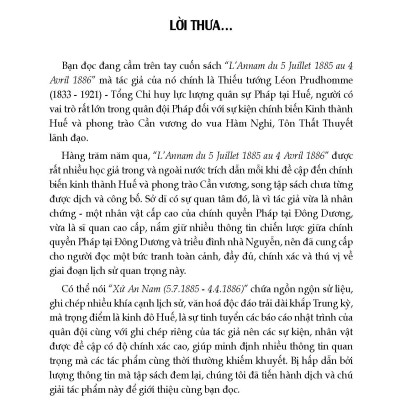 Xứ An Nam (5/7/1885 - 4/4/1886) - Léon Prudhomme, Huỳnh Phương Bá dịch, Lưu Anh Rô & Võ Hà chú giải và hiệu đính