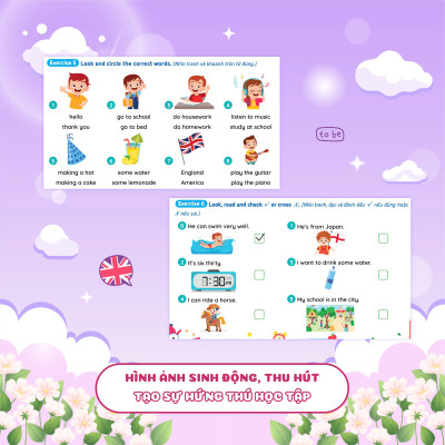 Combo Phiếu Ôn Hè Toán - Tiếng Việt - Tiếng Anh Lớp 4 (3 Cuốn)