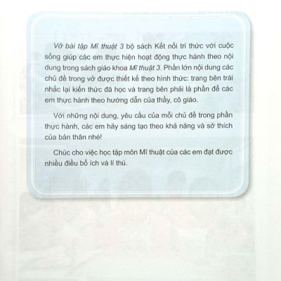 Sách Giáo Khoa Vở Bài Tập Mĩ Thuật 3 (Kết Nối) (Chuẩn)